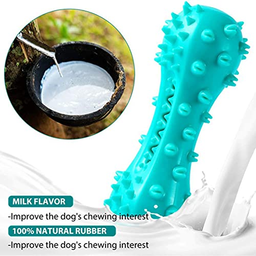 Petrichori Juguete de Cepillo de Dientes Masticador para Perros Adecuado para Perros Grandes masticadores agresivos Cuidado Dental Juguete de Cepillo de Dientes no tóxico - Azul