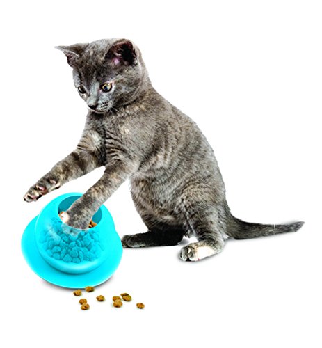 PetSafe - Juguete Dispensador de Comida para Gatos, Golosinas, Tarro de Pescado - Funkitty Fishbowl para Gatos