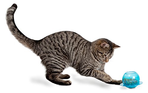 PetSafe - Juguete Dispensador de Comida para Gatos, Golosinas, Tarro de Pescado - Funkitty Fishbowl para Gatos