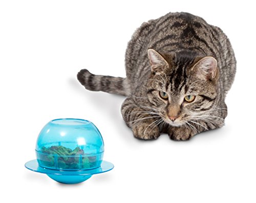 PetSafe - Juguete Dispensador de Comida para Gatos, Golosinas, Tarro de Pescado - Funkitty Fishbowl para Gatos