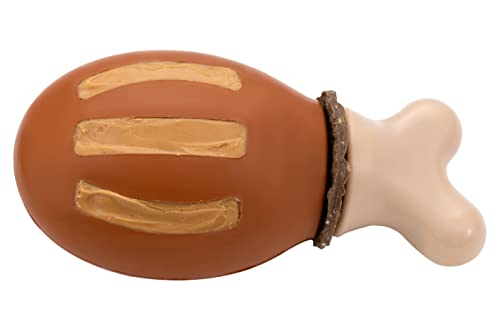 PetSafe - Juguete para Perros Contenedor de Golosinas - Sabor Pollo - Goma sin BPA - Juguete Interactivo para Perros contra Aburrimiento y Ansiedad - Para Perros Grandes y Medianos - M/L