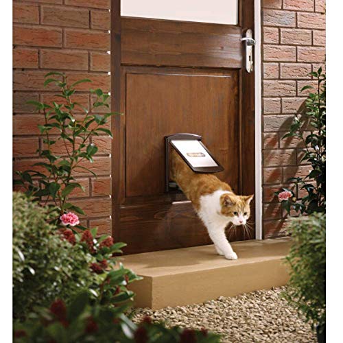 PetSafe túnel Mascotas pequeñas Extensión de Puertas para Gatos y Perros para Paredes Gruesas, marrón