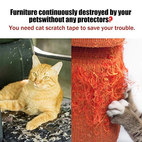 Petslucent Cinta Adhesiva disuasiva antiarañazos del Gato, Cinta Protectora de los Muebles del Gato Anti-rasguño, Guardias de Doble Cara para la Alfombra, sofá, sofá, Puerta (Verde 7.5cm x 27.5m)