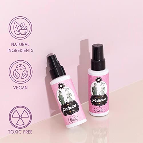 Petuxe Perfume vegano para perros de origen natural. Colonia en spray para mascotas. Corrector de olor para mascotas. Cachorros y adultos. Efecto duradero (Toby)
