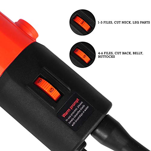 PGCUUNR wz Tijeras De Oveja Profesionales 690W, Esquiladora Ovejas, Máquina De Esquilar Eléctrica para Ovejas, 6 Velocidades,Cuidado del Oveja, con Estuche De Aseo CE (Color : Multi-Colored)