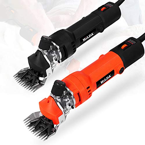 PGCUUNR wz Tijeras De Oveja Profesionales 690W, Esquiladora Ovejas, Máquina De Esquilar Eléctrica para Ovejas, 6 Velocidades,Cuidado del Oveja, con Estuche De Aseo CE (Color : Multi-Colored)