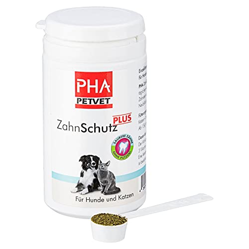 PHA-2 Perro y Gato, eliminación de la Placa Dental y Piedra, Polvo, Protector Dental Plus, 60 g