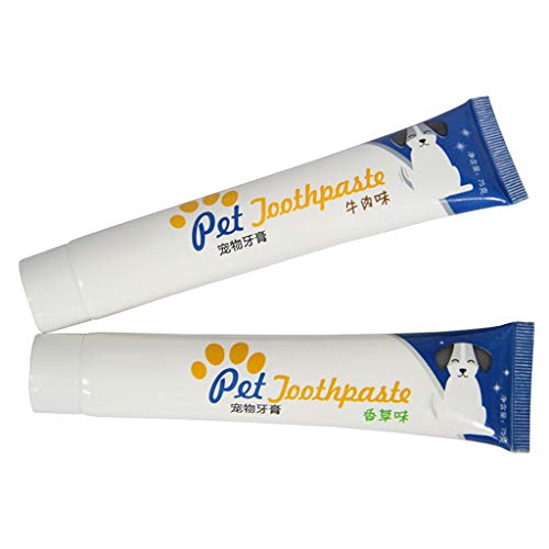 PHILSP Dispensador de exprimidor para perros pequeños y gatos, pasta de dientes natural comestible, sabor a carne de vacuno, cuidado de dientes, cachorro de limpieza oral, accesorio para mascotas 2