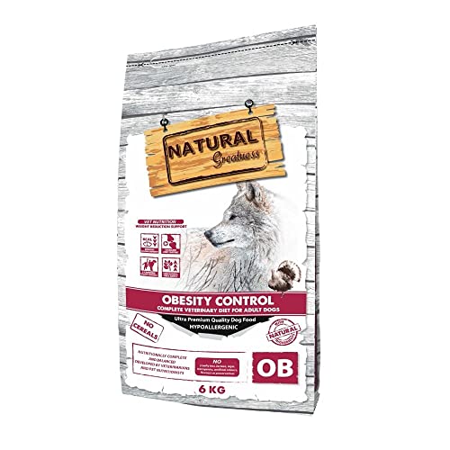 Pienso Obesity Control Natural Greatness Control Peso | 100% Natural Sin Cereales | Saco 6 kg | ANIMALUJOS