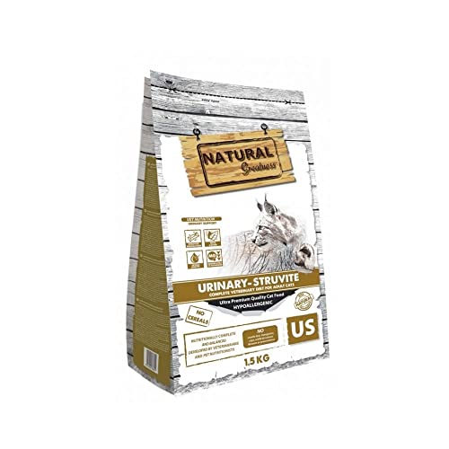Pienso Urinario Gatos Struvite Natural Greatness | 100% Natural Sin Cereales Saco 1,5 kg | ANIMALUJOS