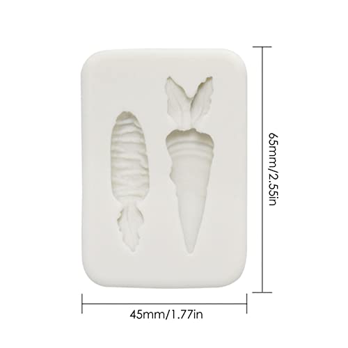 PIGMANA Molde de Silicona de Chocolate para Manualidades de Pascua - Molde de Pascua para Fondant de Zanahoria de Conejito - Moldes para Hornear Pasteles de Conejito, moldes de Dulces de Bricolaje