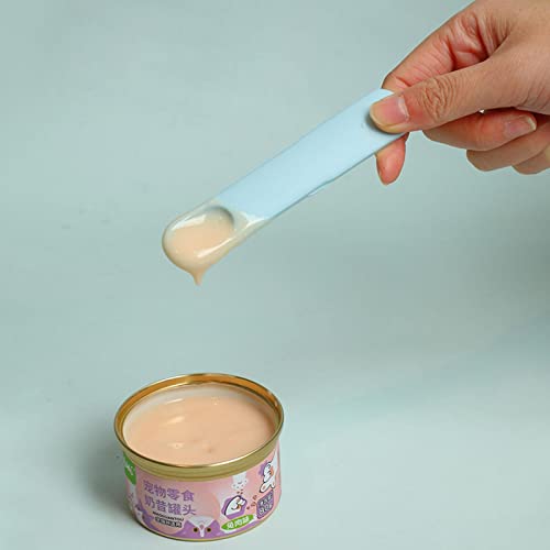 PIGMANA Pala de Comida para Gatos | Scooper de ABS rematado con un Clip de Sellado Seguro para la alimentación de Alimentos para Mascotas | Pala con Capacidad para 1 Taza para Alimentos Secos