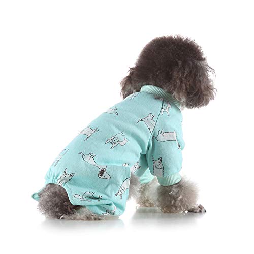 Pijama para Perros Ropa Adorable para Cachorros Ropa de Mono Abrigo de algodón Suave para Gatos