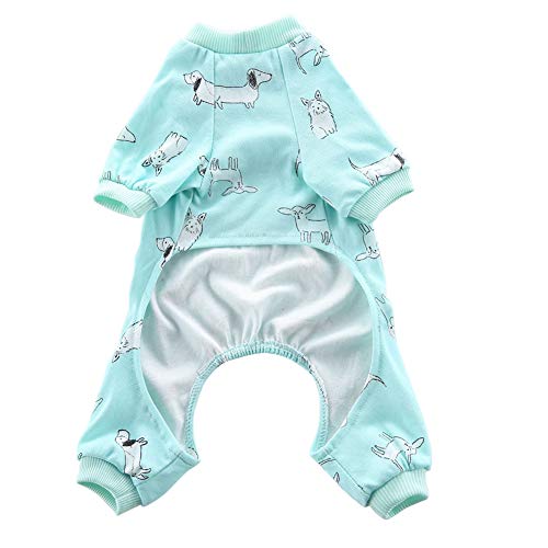 Pijama para Perros Ropa Adorable para Cachorros Ropa de Mono Abrigo de algodón Suave para Gatos