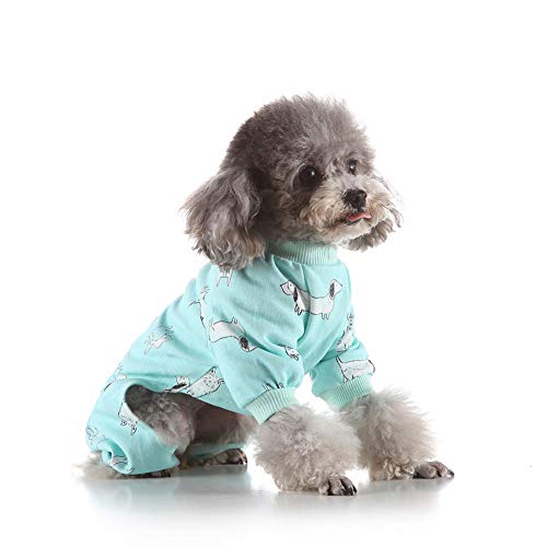 Pijama para Perros Ropa Adorable para Cachorros Ropa de Mono Abrigo de algodón Suave para Gatos