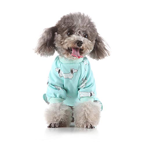 Pijama para Perros Ropa Adorable para Cachorros Ropa de Mono Abrigo de algodón Suave para Gatos