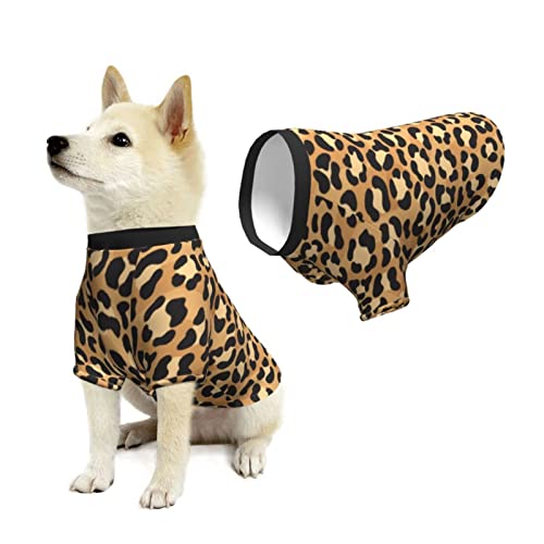 Pijamas Suaves para Mascotas, Estampado de Leopardo, Piel de Guepardo, Cachorro, Perro, Atuendo Informal, Ropa para Mascotas, Sudaderas con Capucha, Ropa cálida para Mascotas