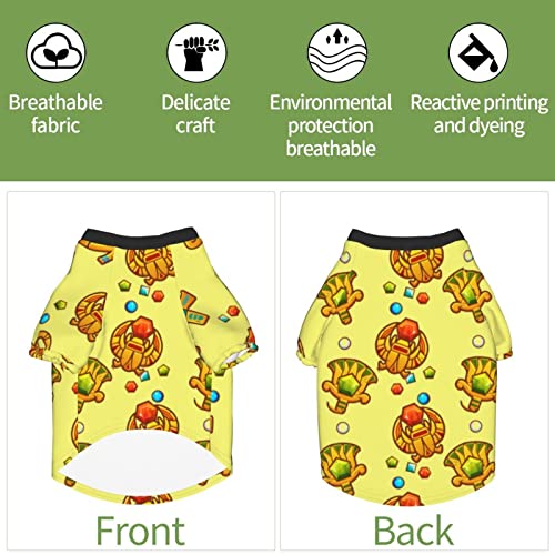Pijamas Suaves para Mascotas Sigil of Ancient Egipcio Faraón Cachorro Perro Traje Casual Mascotas Use Sudaderas con Capucha Ropa de Abrigo para Mascotas