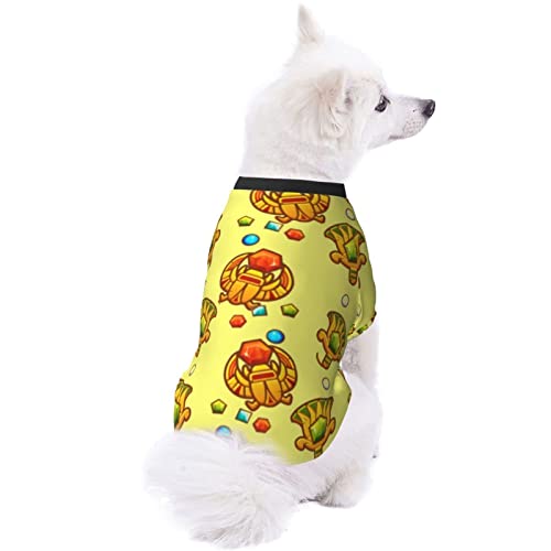 Pijamas Suaves para Mascotas Sigil of Ancient Egipcio Faraón Cachorro Perro Traje Casual Mascotas Use Sudaderas con Capucha Ropa de Abrigo para Mascotas