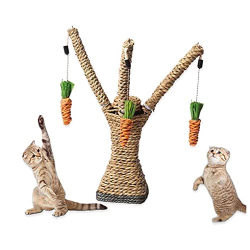 PiniceCore Cat Torre Árbol Gato Scratcher Zanahorias Escalada De Árboles Juguetes Mensaje Escalador Casa del Juego del Gato Torre Actividad Centro De Reproducción De Relajación