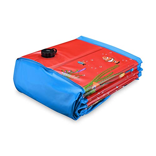Piscinas para perros Piscina para perros, Pecute Pool Piscina Doble Plegable Pista de mascotas Piscina Piscina Piscina portátil PVC PET PET Bañera Bañera Niños Bola Pits Kiddie Pool para Perros Mascot