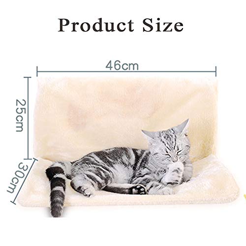 PJDDP Cama Gato Radiador,Gatos De Hamaca Homey para Radiador,Adecuado para Muchos Radiadores Comunes,Hamaca Gato Radiador,Cálida, Lavable, Cesta De Cama, Hamaca De Anima,Gris