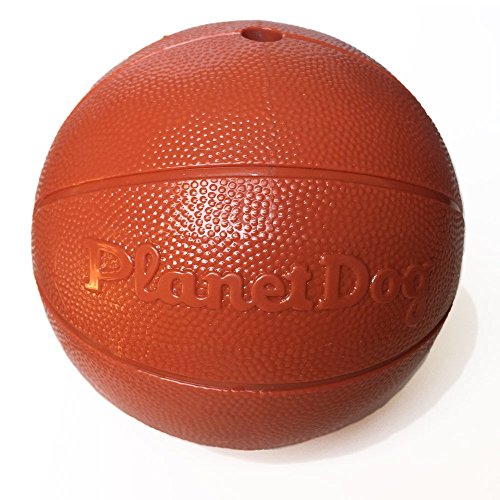 Planet Dog Orbee-Tuff - Juguete con dispensador de recompensas para perros - Pelota de baloncesto
