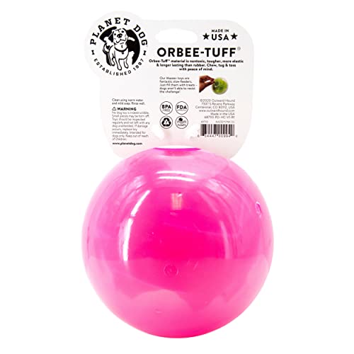 Planet Dog Orbee-Tuff Mazee - Dispensador de recompensas con forma de laberinto - Rompecabezas para perros - Rosa
