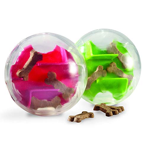 Planet Dog Orbee-Tuff Mazee - Dispensador de recompensas con forma de laberinto - Rompecabezas para perros - Rosa