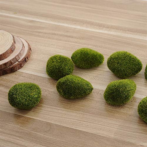 Planta de decoración del Acuario 5pcs Verde Espuma Acuario Bola de Musgo Artificial Planta de Flores de Seda Decoración bajo el Agua del Acuario Durable (Color : Green, Size : S)