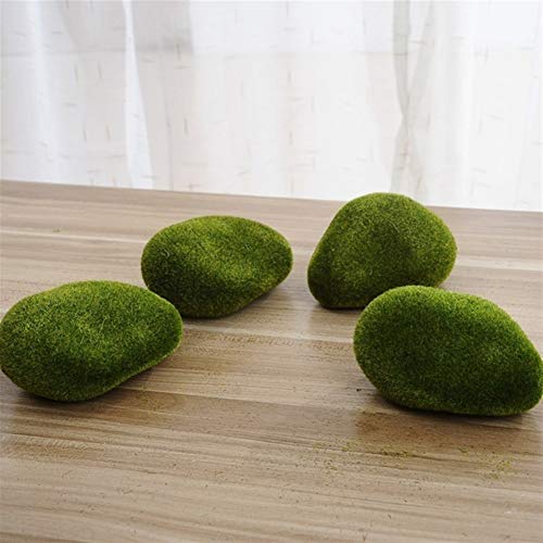 Planta de decoración del Acuario 5pcs Verde Espuma Acuario Bola de Musgo Artificial Planta de Flores de Seda Decoración bajo el Agua del Acuario Durable (Color : Green, Size : S)