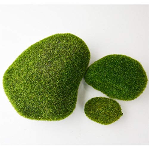 Planta de decoración del Acuario 5pcs Verde Espuma Acuario Bola de Musgo Artificial Planta de Flores de Seda Decoración bajo el Agua del Acuario Durable (Color : Green, Size : S)