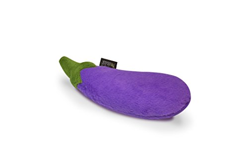 P.L.A.Y. PET LIFESTYLE AND YOU Peluche de Berenjena Fresca de la Granja, Juguete con chirriador para Mascotas