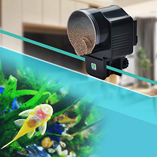 Podazz Alimentador Automático de Acuario , Dispensador de Comida para Peces, Alimentador de Pecera, Alimentador de Tiempo Automático, para Dispensador de Comida para Peces de Vacaciones