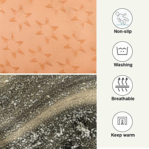 Poeticcity Alfombra de cama de mármol para perros y gatos con pintura abstracta dorada y negra, para mascotas pequeñas y medianas, antideslizante, lavable y seco, de 24 x 18 pulgadas