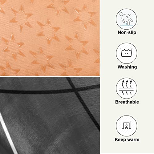 Poeticcity Alfombra de cama para perros y gatos, con diseño de lobo blanco y negro, para mascotas pequeñas y medianas, antideslizante, lavable y seco, de 24 x 18 pulgadas