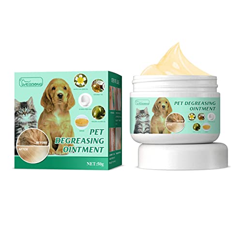 pologmase Ungüento para Perros Gatos Desengrasante - Crema para la Piel de Mascotas Gel líquido para calmar la irritación Limpiar | Champú para Limpieza de Cola y Barbilla Negra para Perros y Gatos
