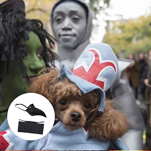 POPETPOP 1 Juego Disfraz de Doctor Pico de Pájaro Cosplay Steampunk Accesorios de Disfraces de Halloween para Perro Pequeño Gato Cachorro Talla L
