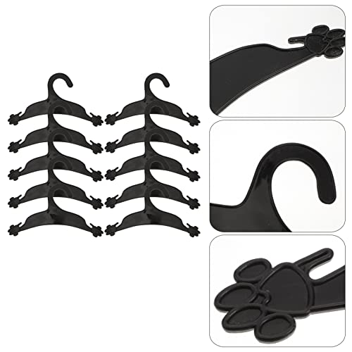 POPETPOP 10Pcs de Ropa para Perros Mascota Perchas de Plástico para Colgar Perchas de Ropa Perro Estante Pequeñas Perchas de Plástico para La Ropa de La Muñeca de La Ropa del Perrito 22.