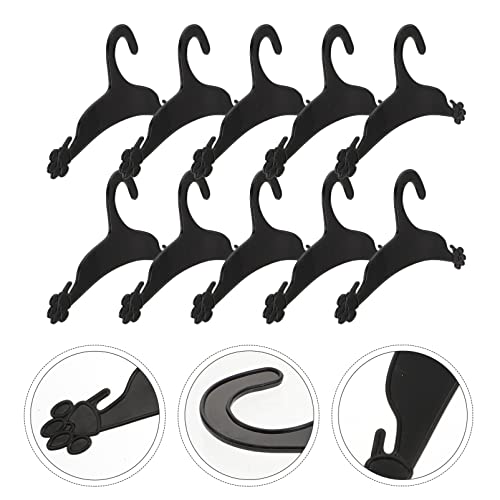 POPETPOP 10Pcs de Ropa para Perros Mascota Perchas de Plástico para Colgar Perchas de Ropa Perro Estante Pequeñas Perchas de Plástico para La Ropa de La Muñeca de La Ropa del Perrito 22.