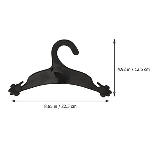 POPETPOP 10Pcs de Ropa para Perros Mascota Perchas de Plástico para Colgar Perchas de Ropa Perro Estante Pequeñas Perchas de Plástico para La Ropa de La Muñeca de La Ropa del Perrito 22.
