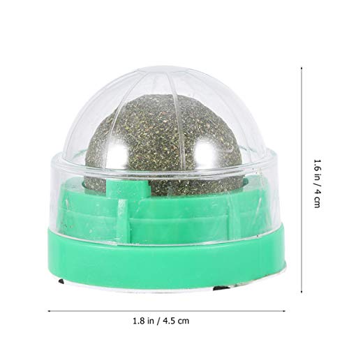 POPETPOP 2 Piezas Gato Lamiendo Bola de Menta Gato Natural Giratorio Catnip Caramelo Actinidia Polygama Bocadillos para Gatos Ayudas Digestivas Gato Trata Suministros para Mascotas para