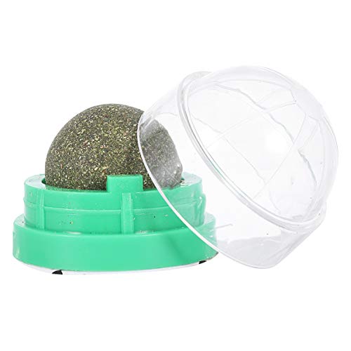 POPETPOP 2 Piezas Gato Lamiendo Bola de Menta Gato Natural Giratorio Catnip Caramelo Actinidia Polygama Bocadillos para Gatos Ayudas Digestivas Gato Trata Suministros para Mascotas para