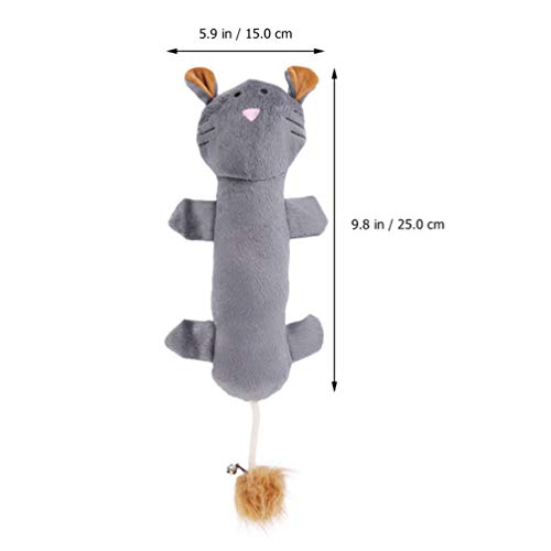 POPETPOP 3 Piezas Juguetes para Gatos León Jirafa Pantera Juguetes de Peluche Juego Interactivo para Gato Cachorro Gatito Teaser Juguete para Masticar