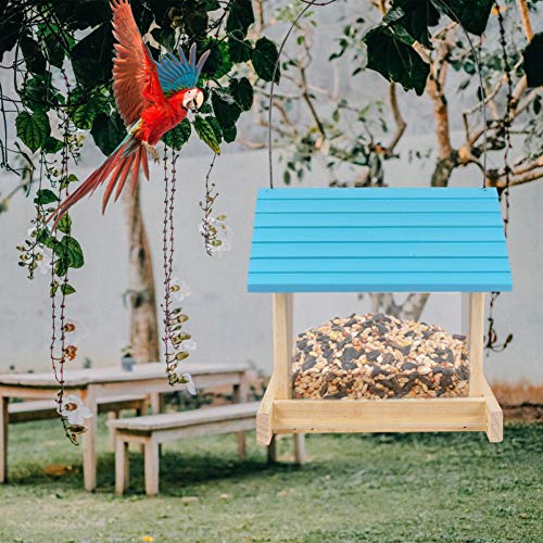 POPETPOP Bandeja de Alimentación para Pájaros Al Aire Libre para Jardín Salvaje Bandeja de Alimentación para Pájaros Exterior Alimentador para Pájaros Patio Trasero Decoración para Pájaros