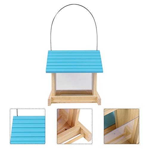 POPETPOP Bandeja de Alimentación para Pájaros Al Aire Libre para Jardín Salvaje Bandeja de Alimentación para Pájaros Exterior Alimentador para Pájaros Patio Trasero Decoración para Pájaros