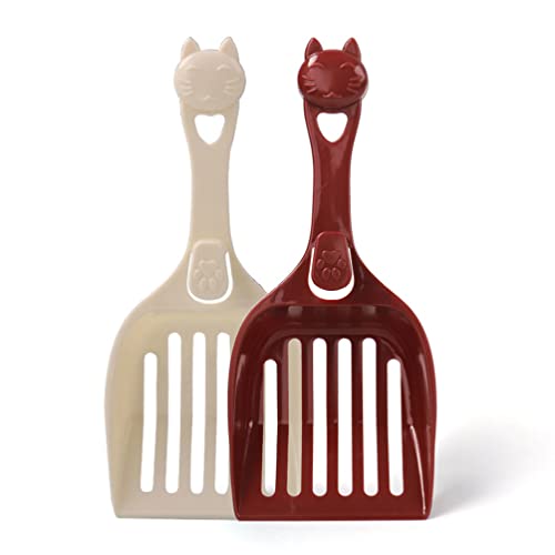 POPETPOP Catarata de Gato Scoop Durable Mascota Litter Scooper Limpieza Herramienta Cat Scooper para Caja de