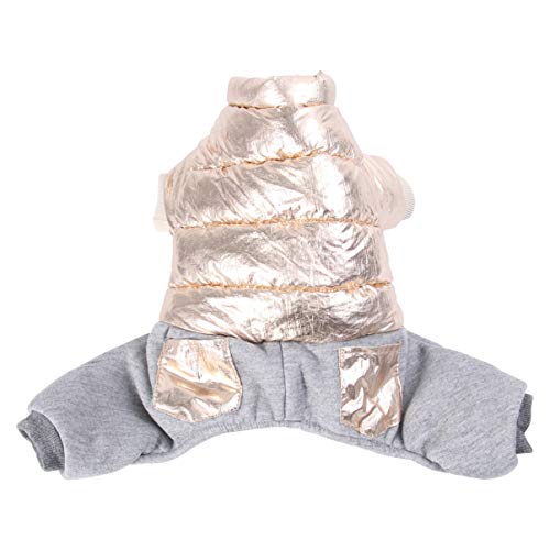 POPETPOP Chaqueta de Plumas para Mascotas Abrigo de Perro de Invierno Ropa para Gatos de Clima frío Disfraz de Mascota de Navidad a Prueba de Invierno para Cachorro de Perro Gatito