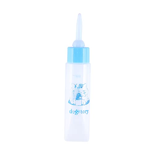 POPETPOP Hamster Biberón Botella Pequeña Mascota Cachorro Ardilla Gatitos Enfermería Biberón Alimentación Agua Leche Alimentador (Azul Cielo)