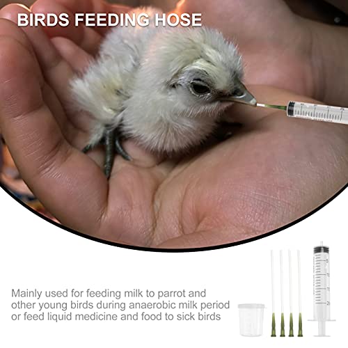 POPETPOP Jeringa de Alimentación de Aves para Alimentar Leche de Aves O Medicina de Alimentación de Aves Enfermas Jeringa Alimentadora de Loro